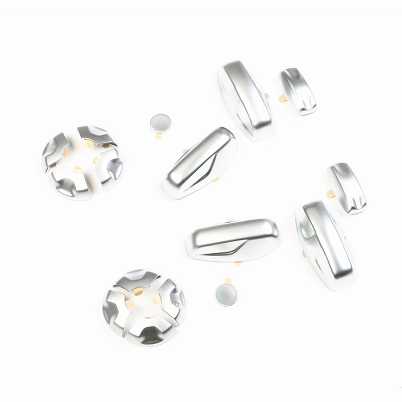 WXZOS 1PC Seat Adjustment Button Cover Trim Chrome Sticker for Porsche 911(992)2019-24