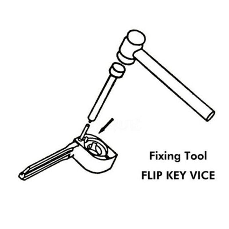New Car Flip Key Vice Fixing Pin Remove Tool Kit For Car Door Key