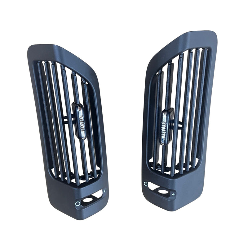 Black B-Pillar Air Vent Grille Trim Replacment for Porsche Cayenne 92A 2011-2017