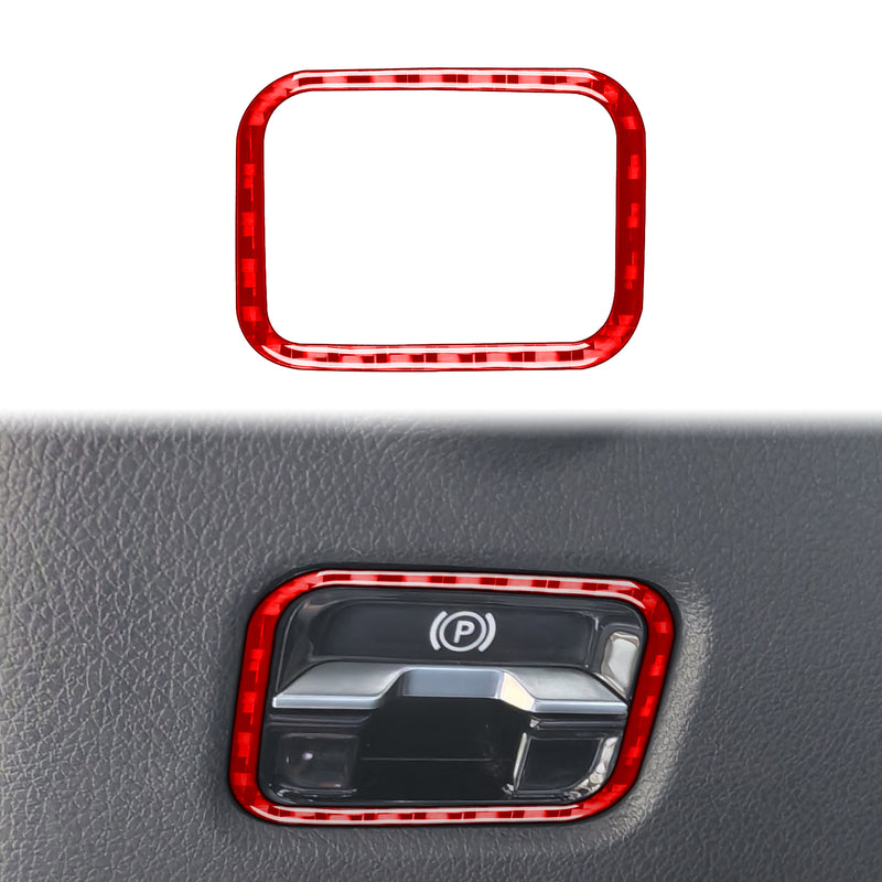 WXZOS Carbon Fiber Electronic Parking Brake Switch Trim for Benz W206 C-clas 2022-2024