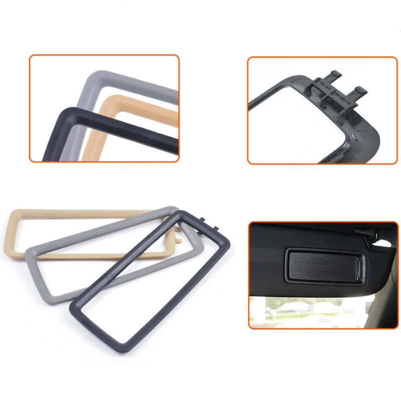 Sun Visor Vanity Mirror Bezel Frame Trim for Porsche Panamera (970) 2010-2016