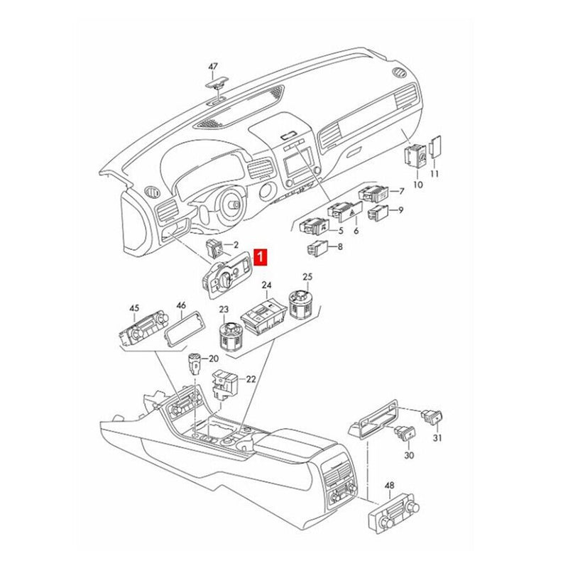 Sale Mutiple AUTO HeadLight Switch for VW Touareg 2011-2014