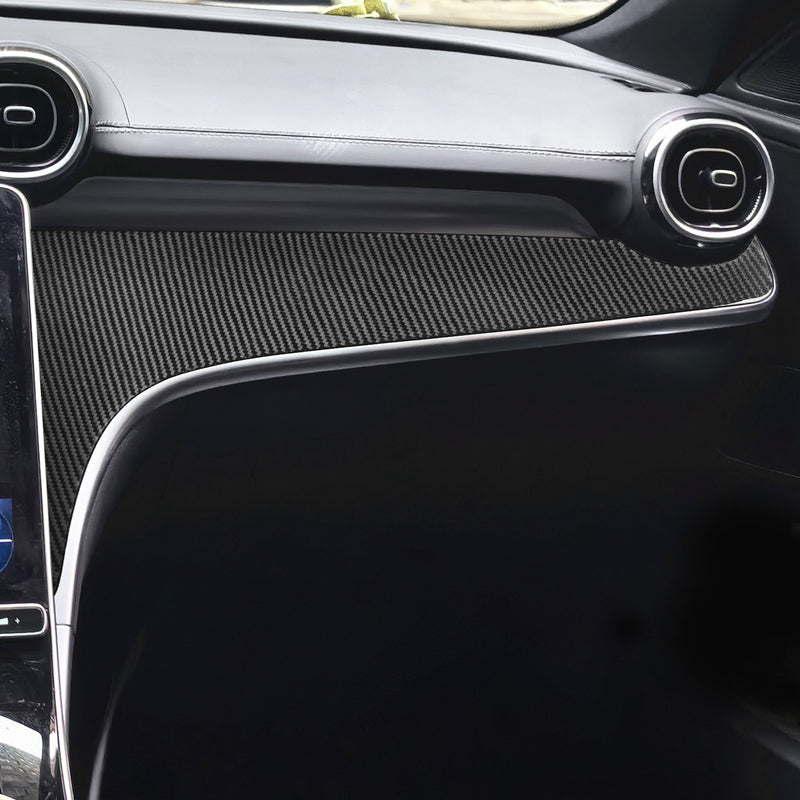 WXZOS Genuine Carbon Fiber ‌Passenger Side Dash Trim for Benz W206 C-class 2022-2024
