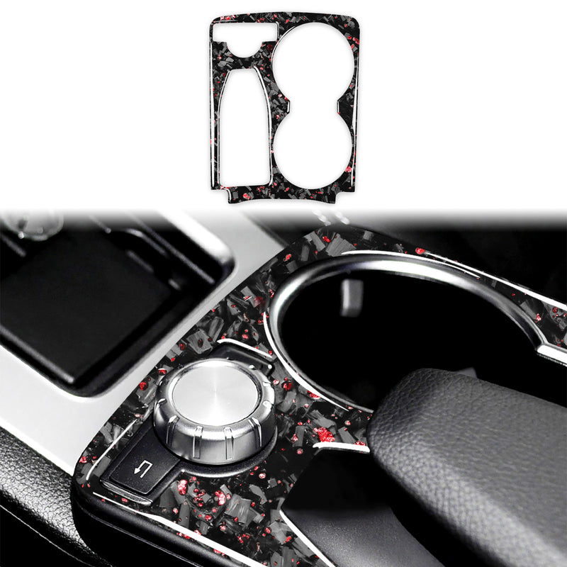 WXZOS Genuine Carbon Fiber Gear Shift Lever Trim for Benz X204 GLK-Class 2008-2015