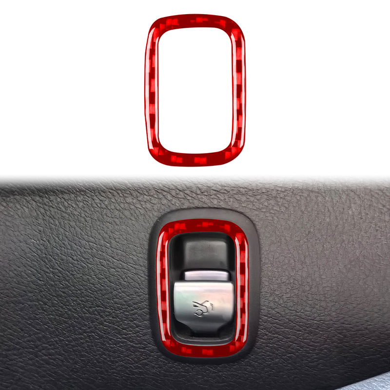 WXZOS Genuine Carbon Fiber Rear Trunk Switch Trim for Mercedes W206 C-class 2022-2024
