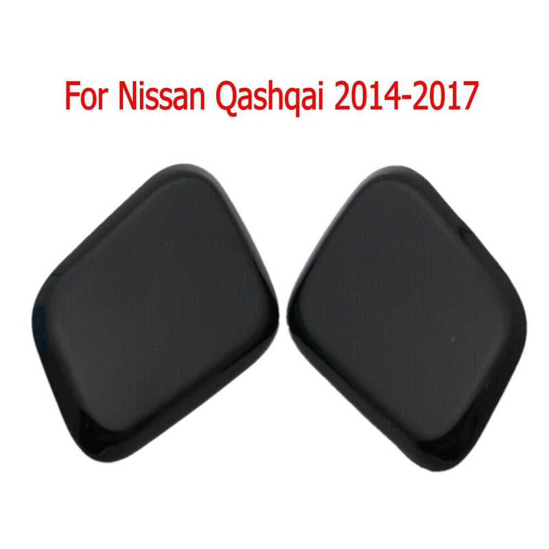 2 PCS Front Bumper Headlamp Washer Nozzle Cap Cover for Nissan Qashqai 2014-2017
