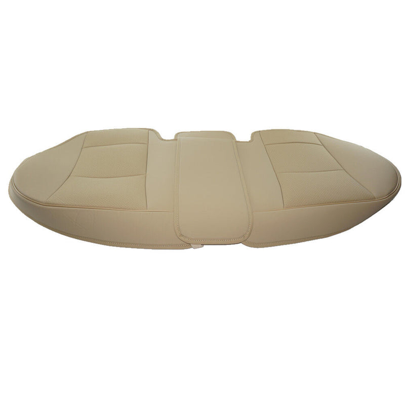 Beige Car Rear Seat PU Leather 3D Surround Car Seat Protector Rear Seat Cover