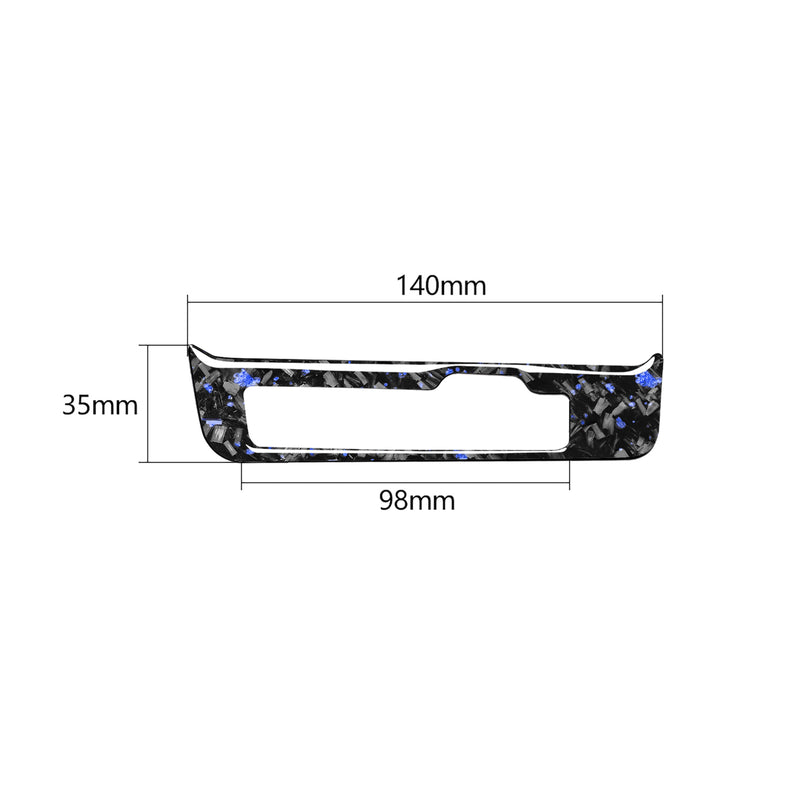WXZOS Genuine Carbon Fiber Gear Shift Lever Panel Trim for Audi Q5 SQ5 2009-2017