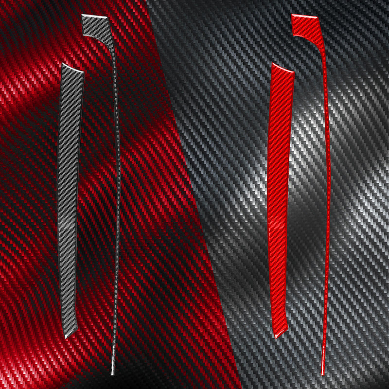 WXZOS Genuine Carbon Fiber Passenger Dashboard Trim for Chevrolet Corvette C8 2020-24