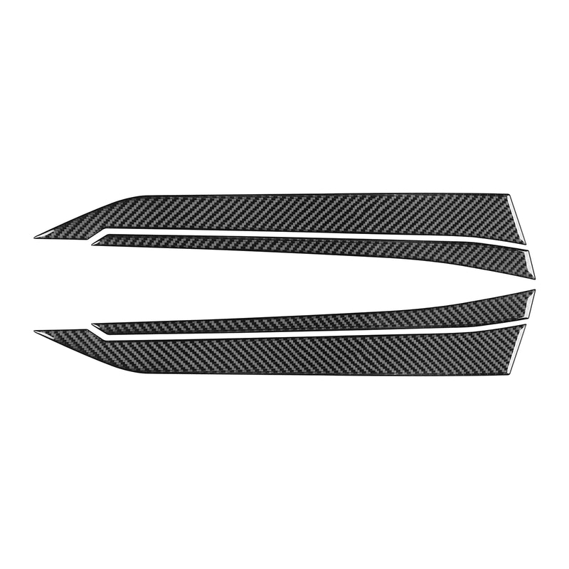 WXZOS Genuine Carbon Fiber Exterior Door Handle Trim for Chevrolet Corvette C8 2020-24