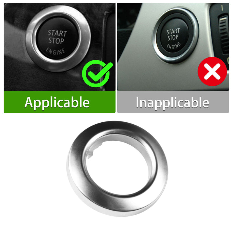 WXZOS Engine Start Stop Switch Button Trim Cover Replacement for BMW E84 X1 2010-2014