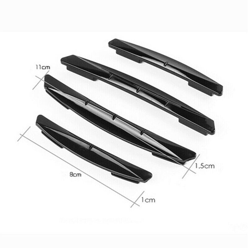 Universal Black 4Pcs Car Door Edge-Scratch Anti-collision Protector Guard Strip