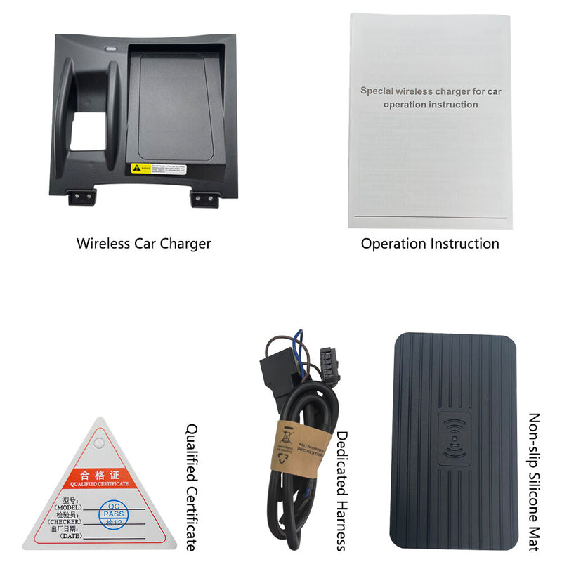WXZOS Center Console Wireless Fast Charging Pad for Nissan X-Trail 2017-2021