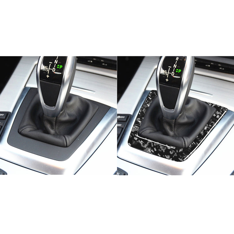 WXZOS Genuine Carbon Fiber Gear Shift Lever Panel Trim for BMW E89 Z4 2009-2015