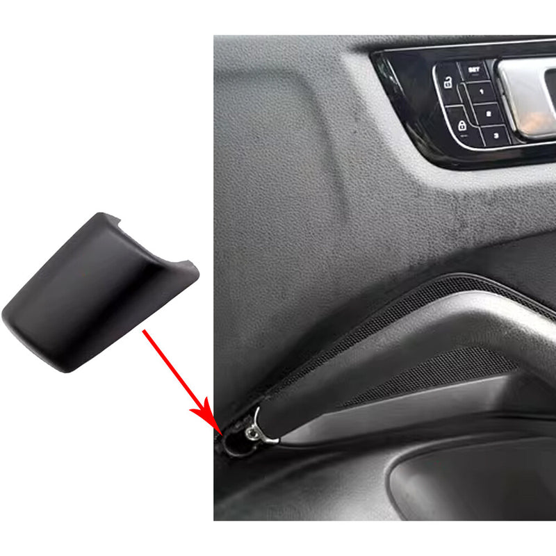 WXZOS 1PC Left Interior Door Pull Grab Handle Black Cover for Porsche Cayenne 2019-23