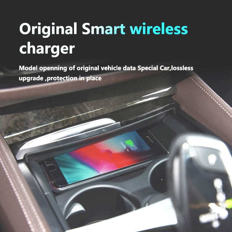 WXZOS Center Console Phone  Wireless Fast Charging Pad for BMW 5series G30 2018-2022
