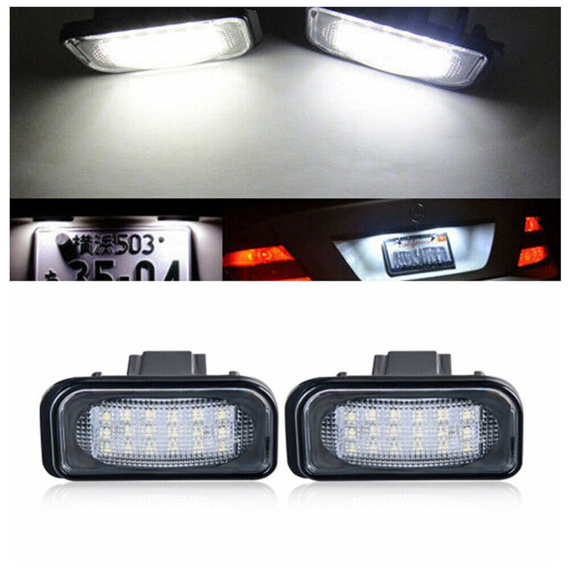 LED License Plate Light With Lamp for Mercedes Benz 2001-2007 W203 4Door Sedan