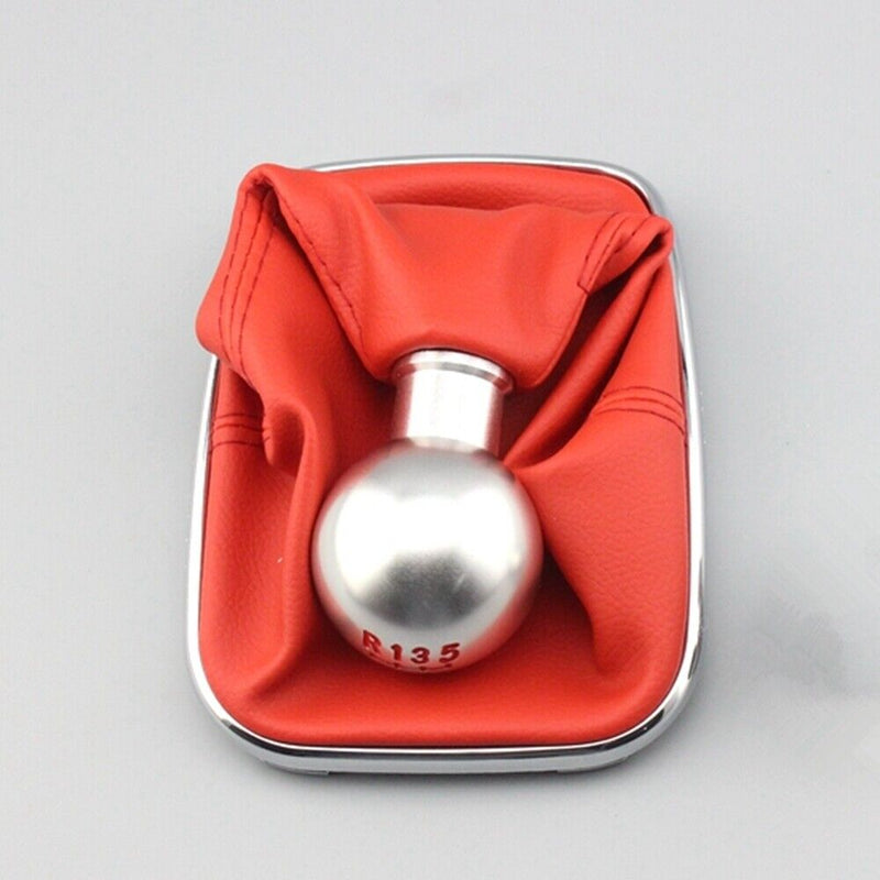Red Aluminum Alloy 5 Speed Gear Shift Knob For VW Bora Golf MK4 Jetta