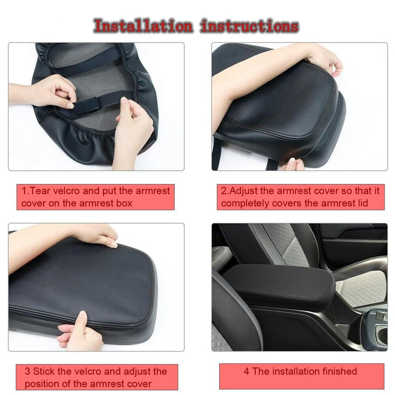 Leather Center Console Armrest Box Protector Cover for Chevy Colorado 2015-2022