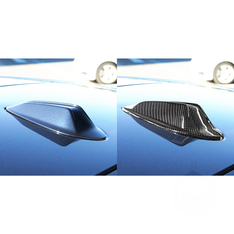 WXZOS Genuine Carbon Fiber Roof Shark Antenna Cover for BMW M2 G87 X4 2023-2025