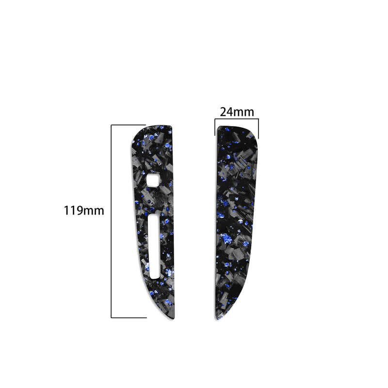 WXZOS Genuine Carbon Fiber Gear Shift Lever Panel Trim for Ford Mustang 2015-2020