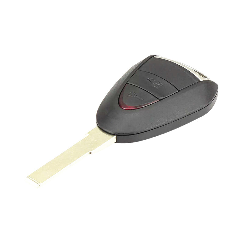 WXZOS 2/3 Buttons Remote Key Fob Shell w/Rubber Mat for Porsche 911 (997) 2005-2012