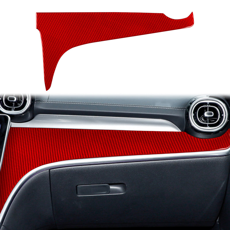 WXZOS Genuine Carbon Fiber ‌Passenger Side Dash Trim for Benz W206 C-class 2022-2024