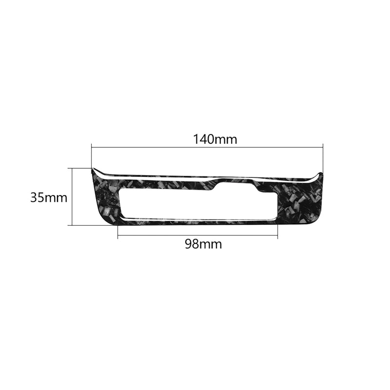 WXZOS Genuine Carbon Fiber Gear Shift Lever Panel Trim for Audi A4 B8 S4 RS4 2009-2016