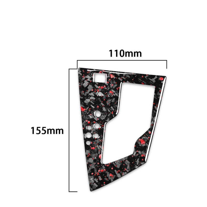 WXZOS Genuine Carbon Fiber Gear Shift Knob Lever Panel Trim for Toyota Corolla 2014-18