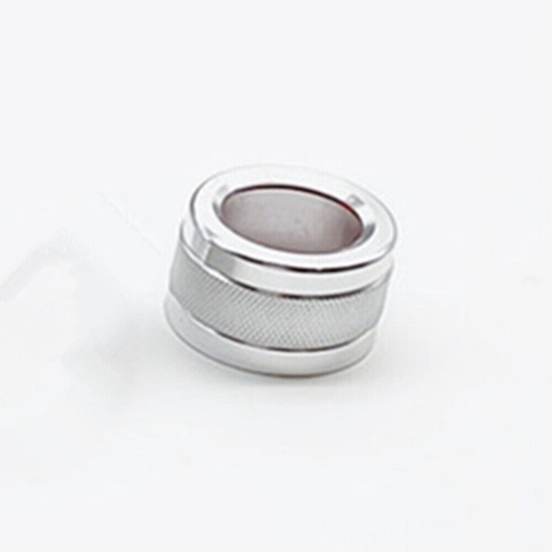 FM Radio Volume Control Rotary Knob Covers Trim Silver For BMW E60 2008-2010