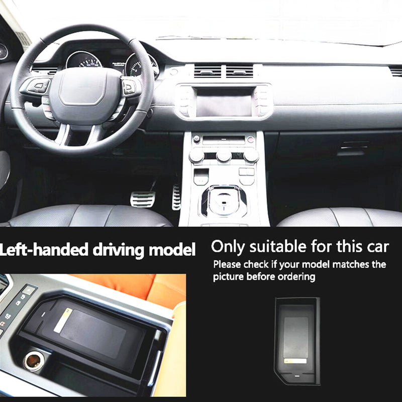 WXZOS Center Console Wireless Fast Charging Pad for Land Rover Evoque 2015-2019