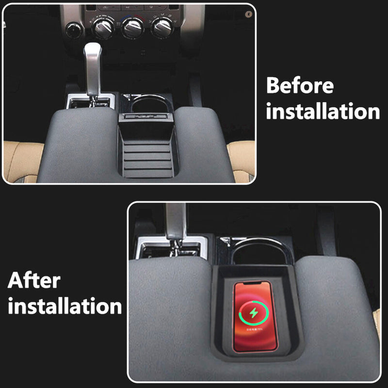 WXZOS Center Console Phone Wireless Fast Charging Pad for Toyota Tundra 2015-2021