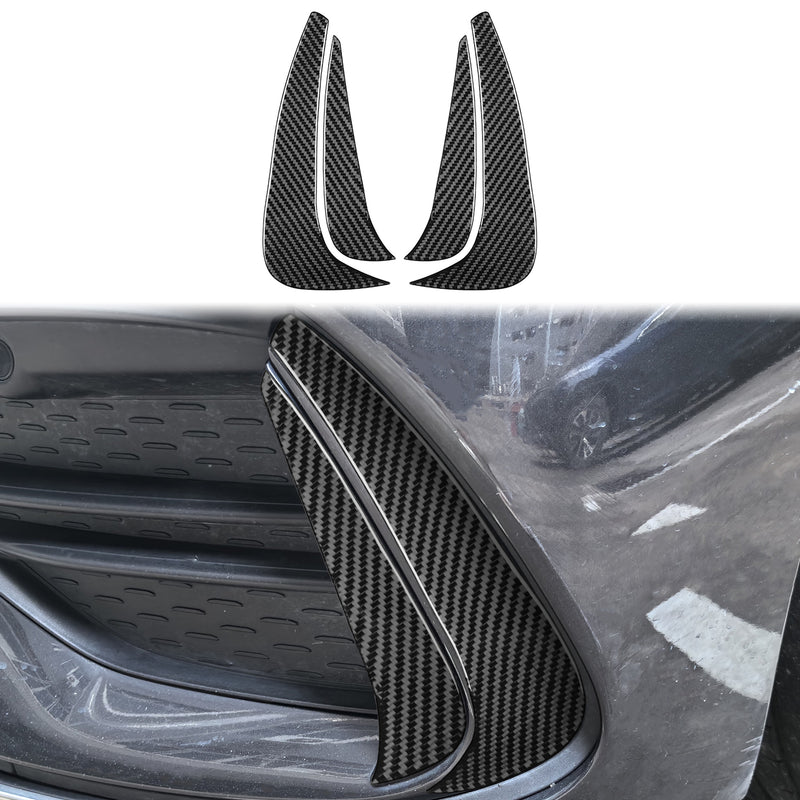 WXZOS Genuine Carbon Fiber Side Air Intake Trim for Mercedes W206 C-class 2022-2024
