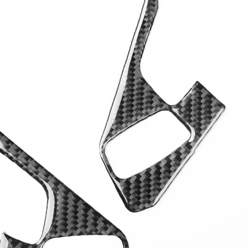 WXZOS Genuine Carbon Fiber Steering Wheel Trim for Chevrolet Corvette C8 2020-2024