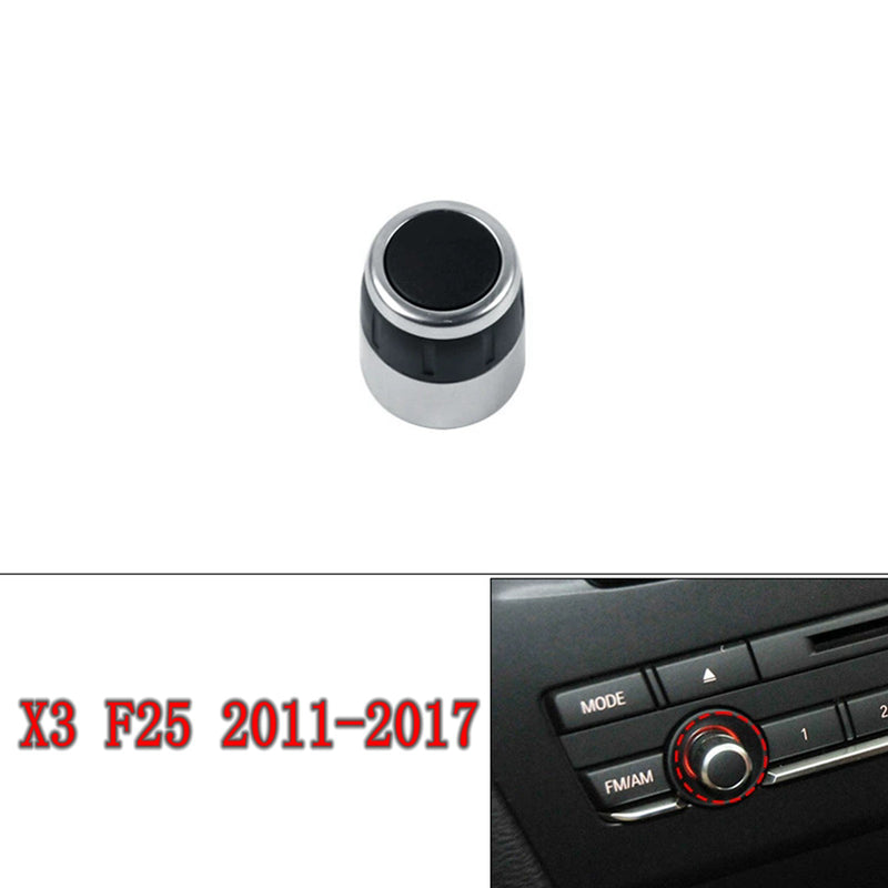 WXZOS Center Dashboard Radio CD Volume Rotary Knob Replace for BMW X3 F25 2011-2017