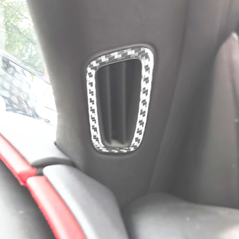 WXZOS Genuine Carbon Fiber A-Pillar Vent Trim for Chevrolet Corvette C8 2020-2024