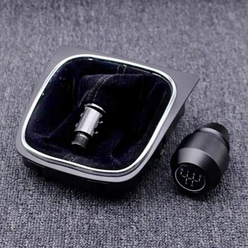 5 Speed Aluminum Alloy Gear Shift Knob w/Gaitor Boot for VW Golf MK5/6 2006-2012