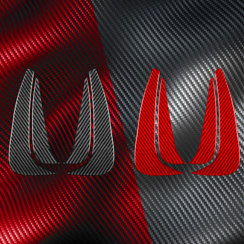 WXZOS Genuine Carbon Fiber Side Air Intake Trim for Mercedes W206 C-class 2022-2024