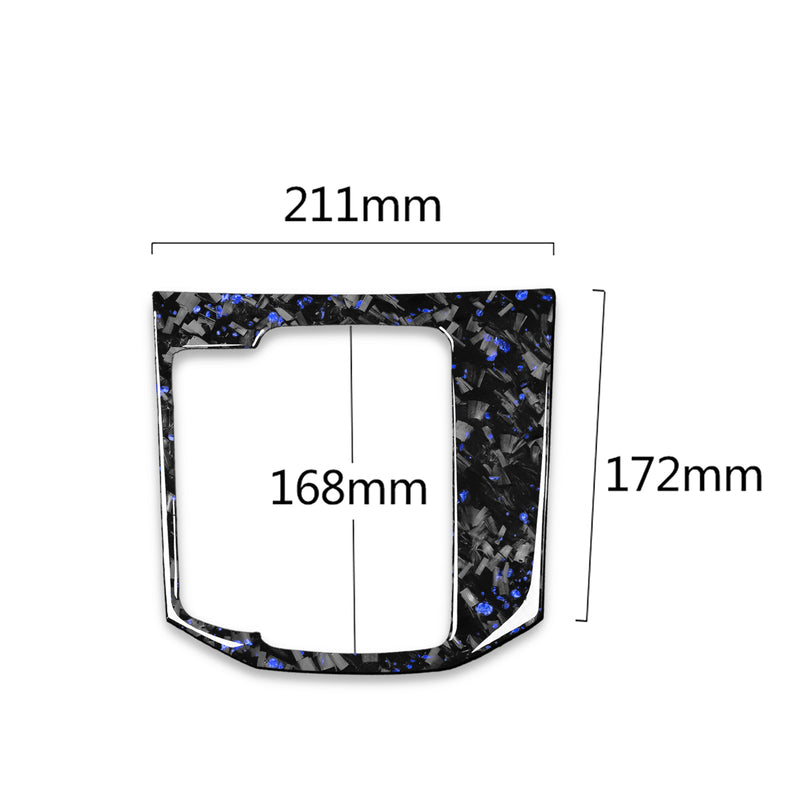 WXZOS Genuine Carbon Fiber Gear Shift Knob Lever Panel Trim for Mazda CX-5 2016-2019