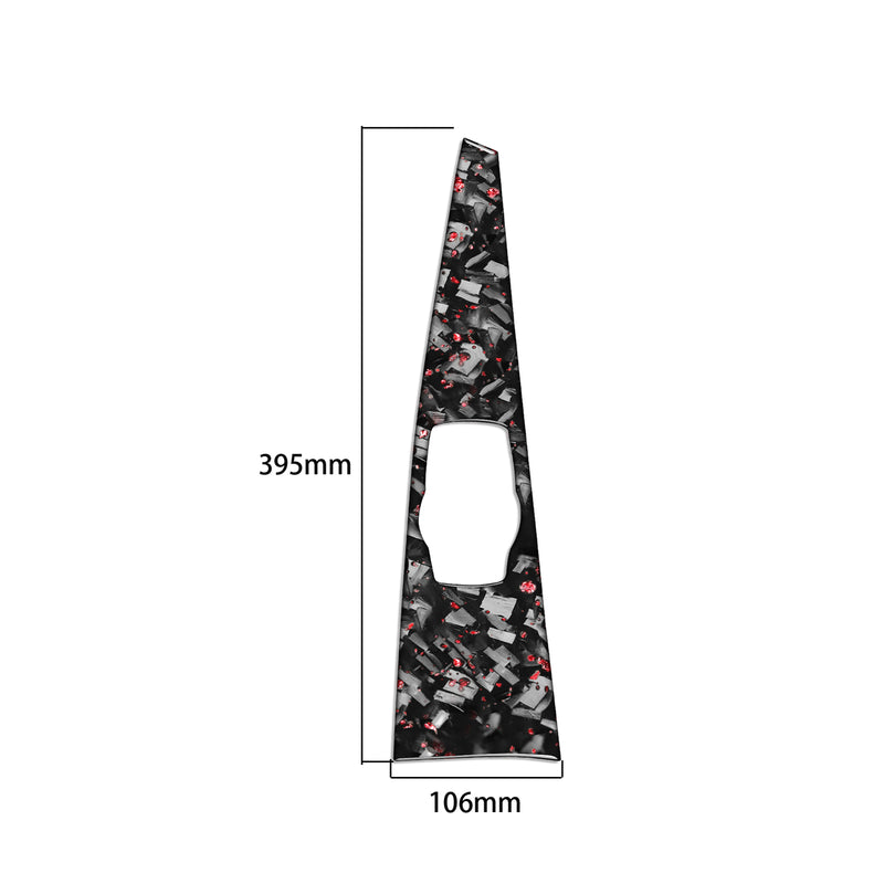 WXZOS Carbon Fiber IDrive MultiMedia Switch Panel Trim for BMW F30 F34 3series 2013-17