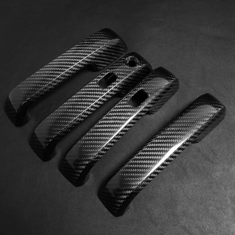 WXZOS Genuine Carbon Fiber Exterior Door Handle Trim Set for Ford F150 2015-2020
