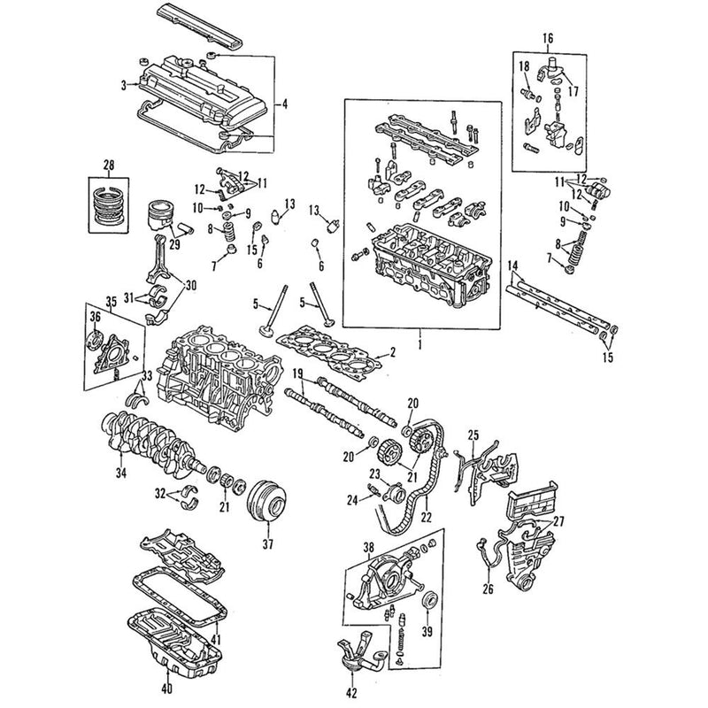 12030-P30-000 Valve Cover Gasket Set Kit For Honda CIVIC 1991-2001 CRX 1989-1998