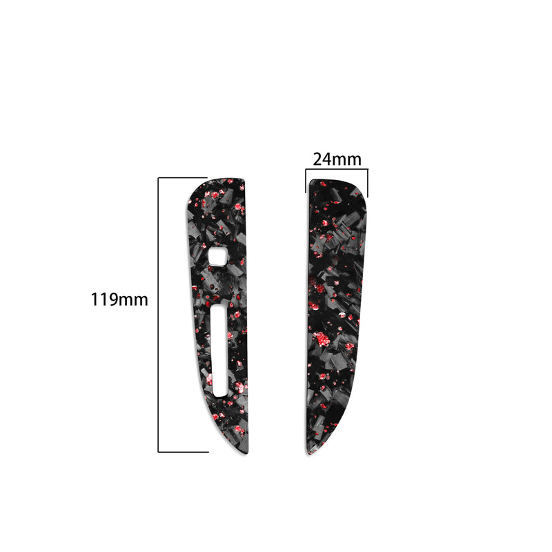 WXZOS Genuine Carbon Fiber Gear Shift Lever Panel Trim for Ford Mustang 2015-2020