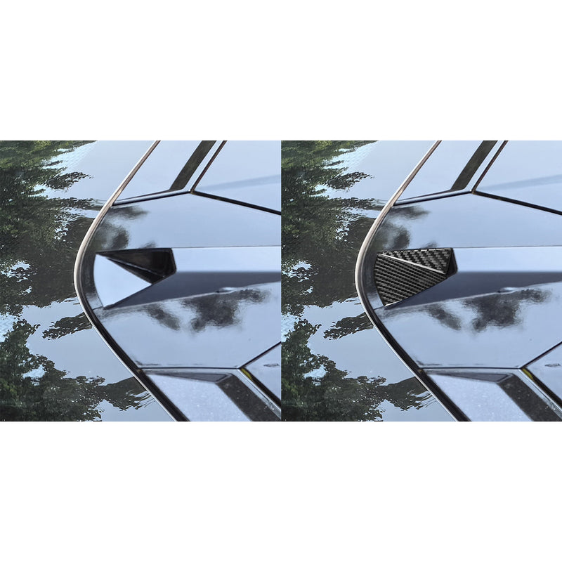 WXZOS Genuine Carbon Fiber Roof-Mounted Camera Trim for Chevrolet Corvette C8 2020-24