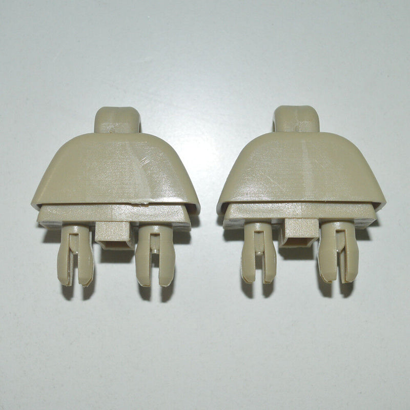 2 Pcs 4F0857561 Beige Sun Visor Clip Hook Mount for Audi A6 C6 2004-2011