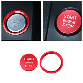 Anello coperchio pulsante rosso interruttore motore Start Stop per Audi Q5 Q7...