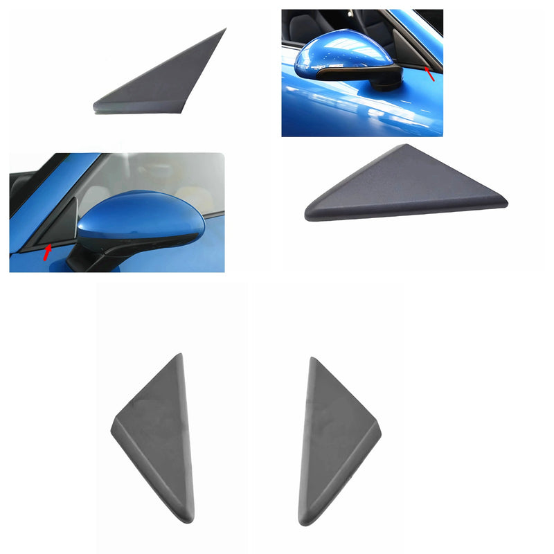 WXZOS Side Rear View Wing Mirror Triangle Panel for Porsche 718 Cayman 982 2016-2022