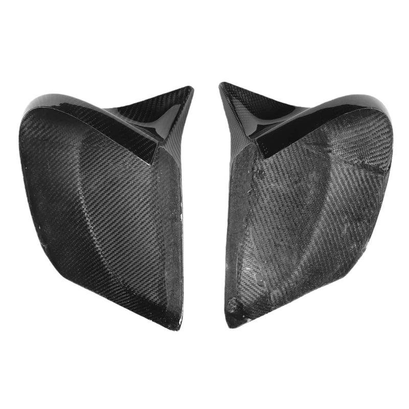 WXZOS Dry Carbon Fiber Side Wing Mirror Cover Trim for Chevrolet Corvette C8 2022-2024