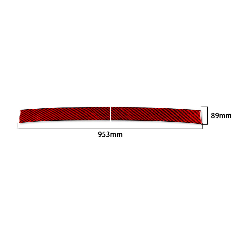WXZOS Genuine Carbon Fiber Rear Roof Window Trim for Porsche 718 Boxster 2017-2024