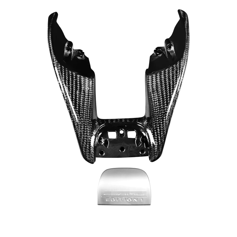 WXZOS Genuine Carbon Fiber Steering Wheel Lower Cover Trim for Benz AMG GT 2015-2018